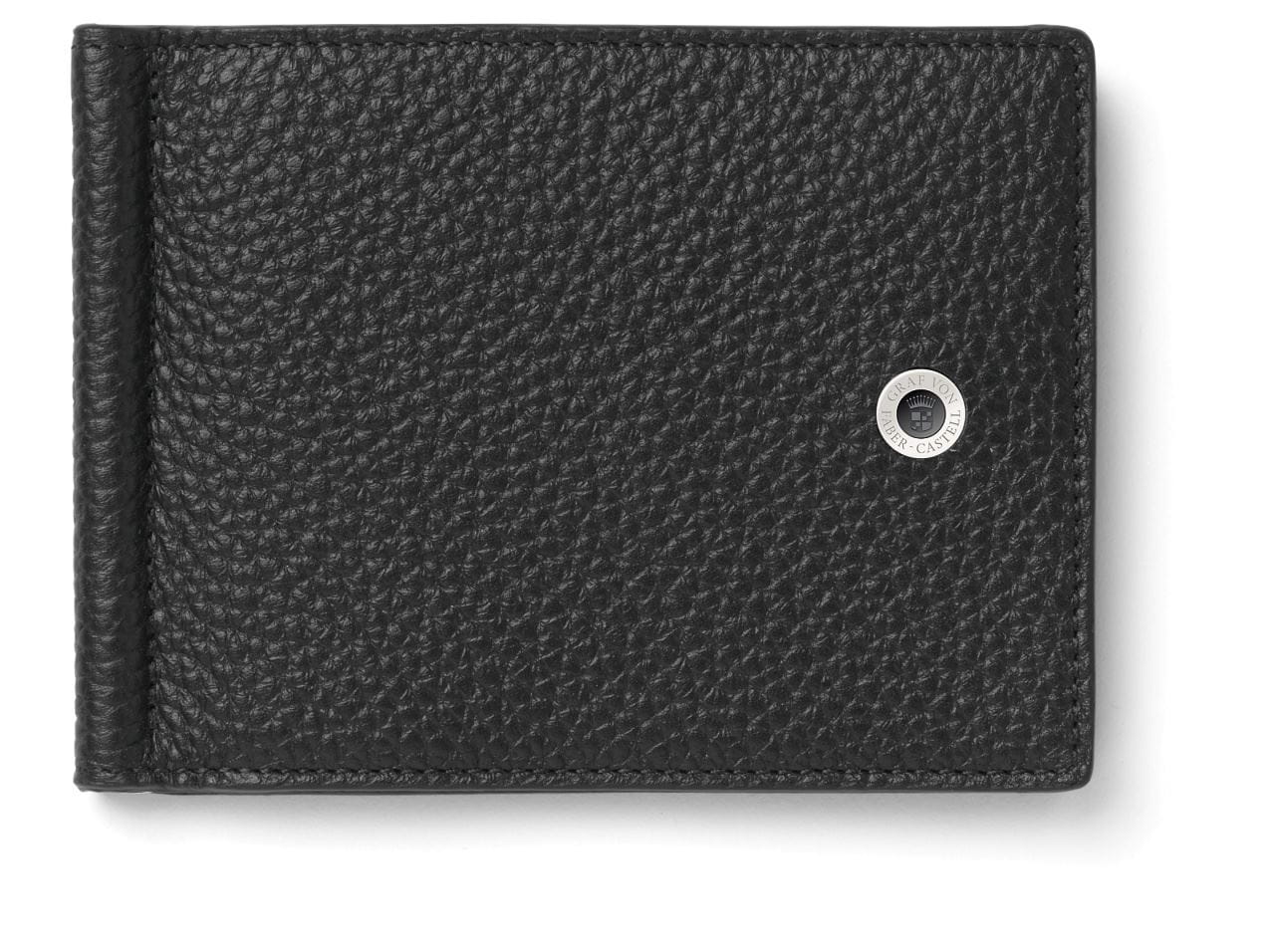 Graf-von-Faber-Castell - Credit card case with money clip Cashmere, black