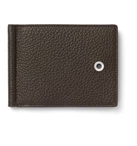 Graf-von-Faber-Castell - Credit-card case with money-clip Cashmere, Dark Brown
