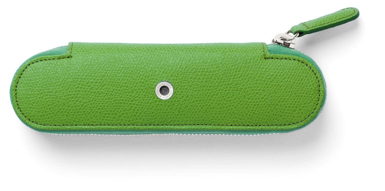 Graf-von-Faber-Castell - Zipper case for 2 pens Epsom, Viper Green