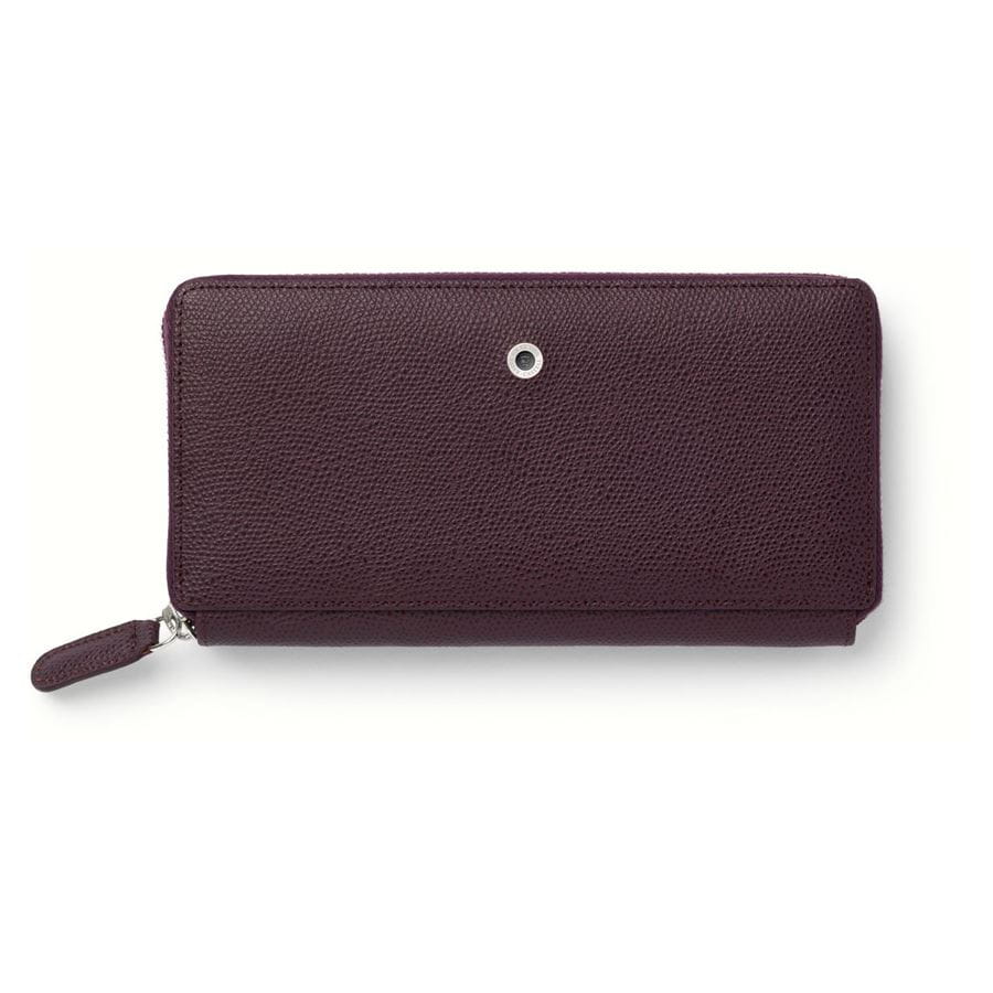 Graf-von-Faber-Castell - Ladies purse with zipper, Violet Blue