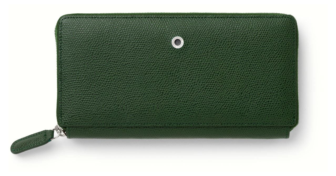 Graf-von-Faber-Castell - Ladies purse Epsom with zipper, Olive Green