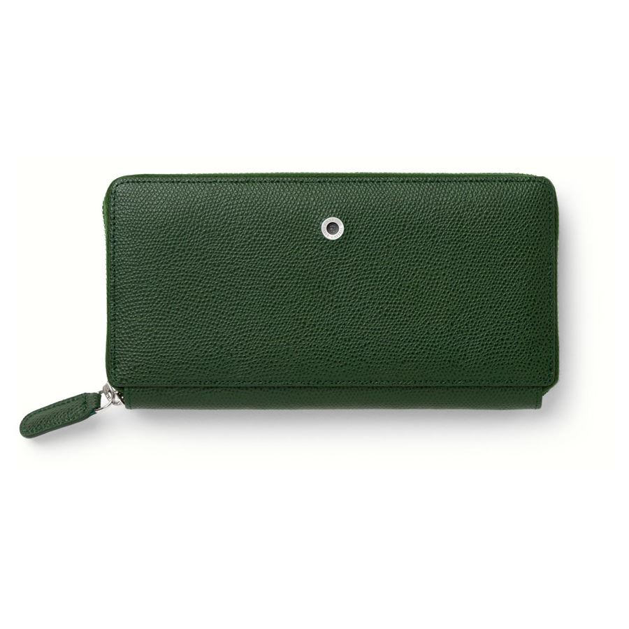 Graf-von-Faber-Castell - Ladies purse Epsom with zipper, Olive Green