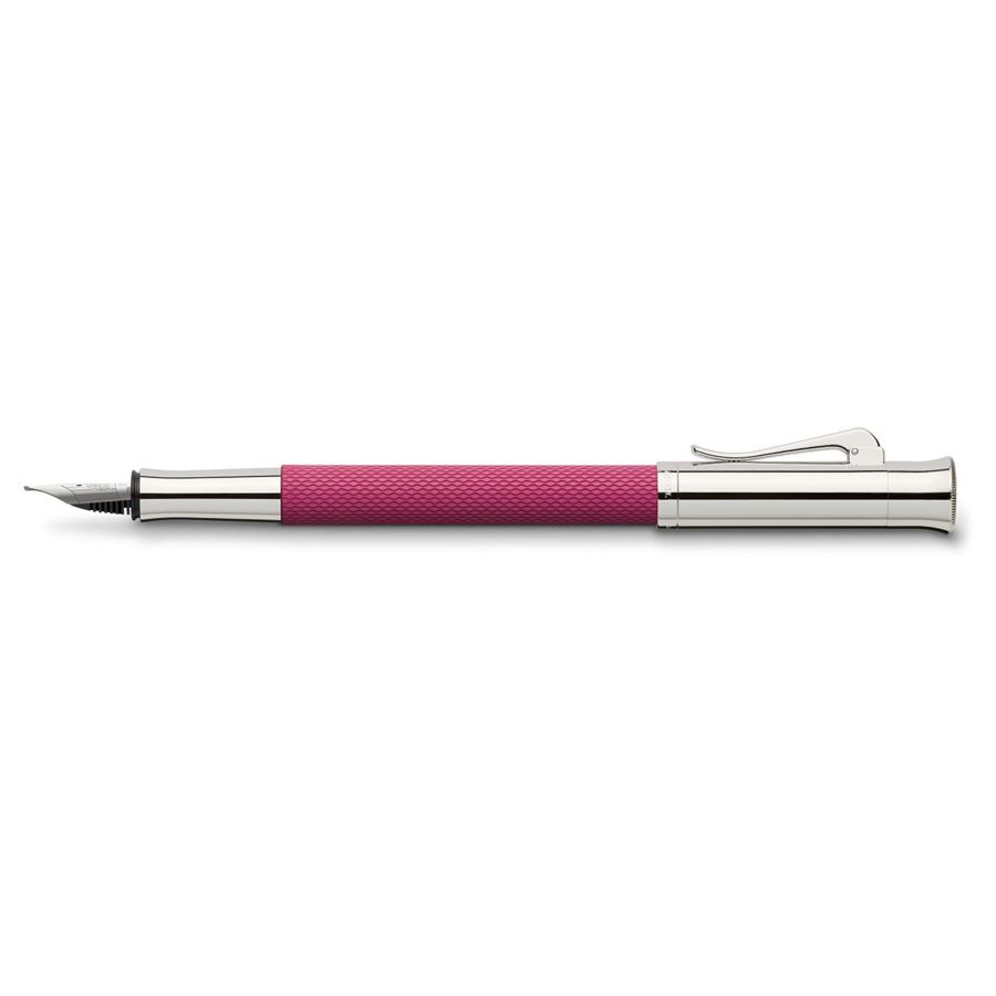 Graf-von-Faber-Castell - Fountain pen Guilloche Electric Pink B
