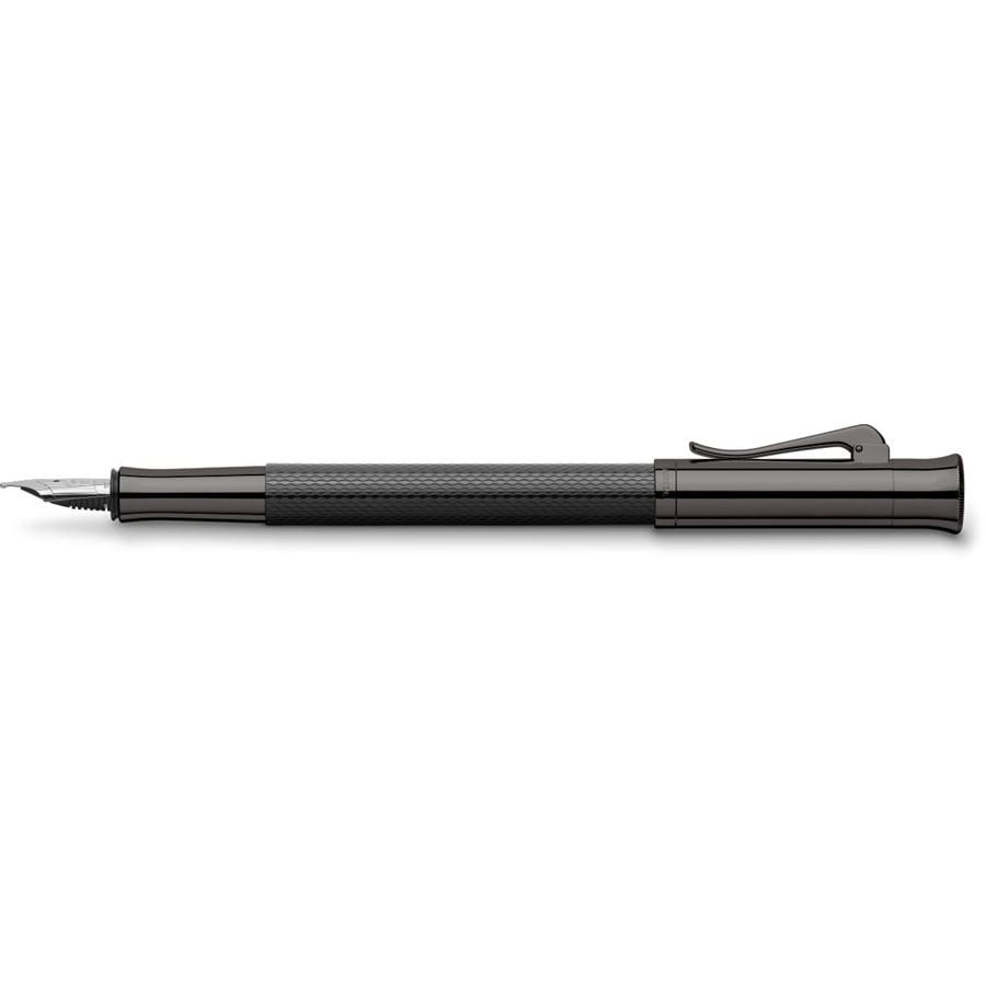 Graf-von-Faber-Castell - Fountain pen Guilloche Black Edition M