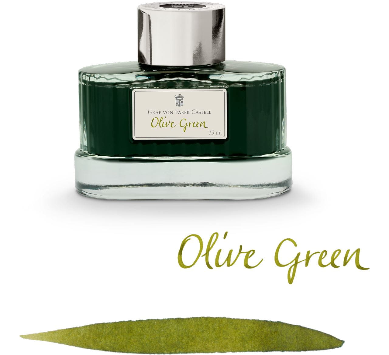 Graf-von-Faber-Castell - Ink bottle Olive Green, 75ml