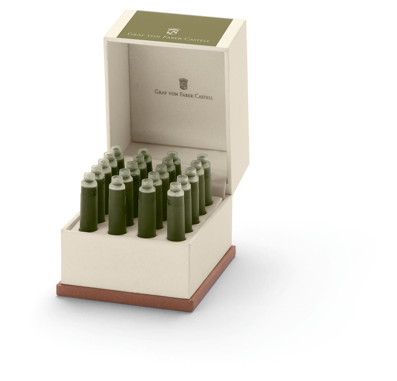 Graf-von-Faber-Castell - 20 ink cartridges, Olive Green