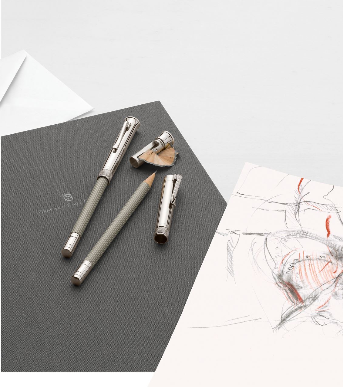Graf-von-Faber-Castell - Perfect Pencil Guilloche Light Grey