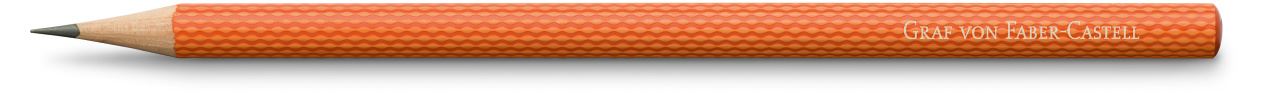 Graf-von-Faber-Castell - 3 graphite pencils Guilloche, Burned Orange