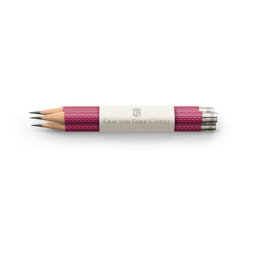 Graf-von-Faber-Castell - 3 spare pencils Perfect Pencil, Electric Pink