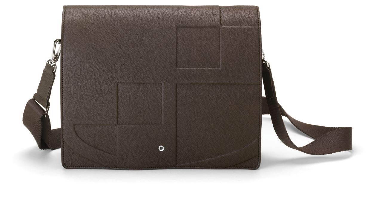 Graf-von-Faber-Castell - Messenger bag Cashmere, landscape, dark brown