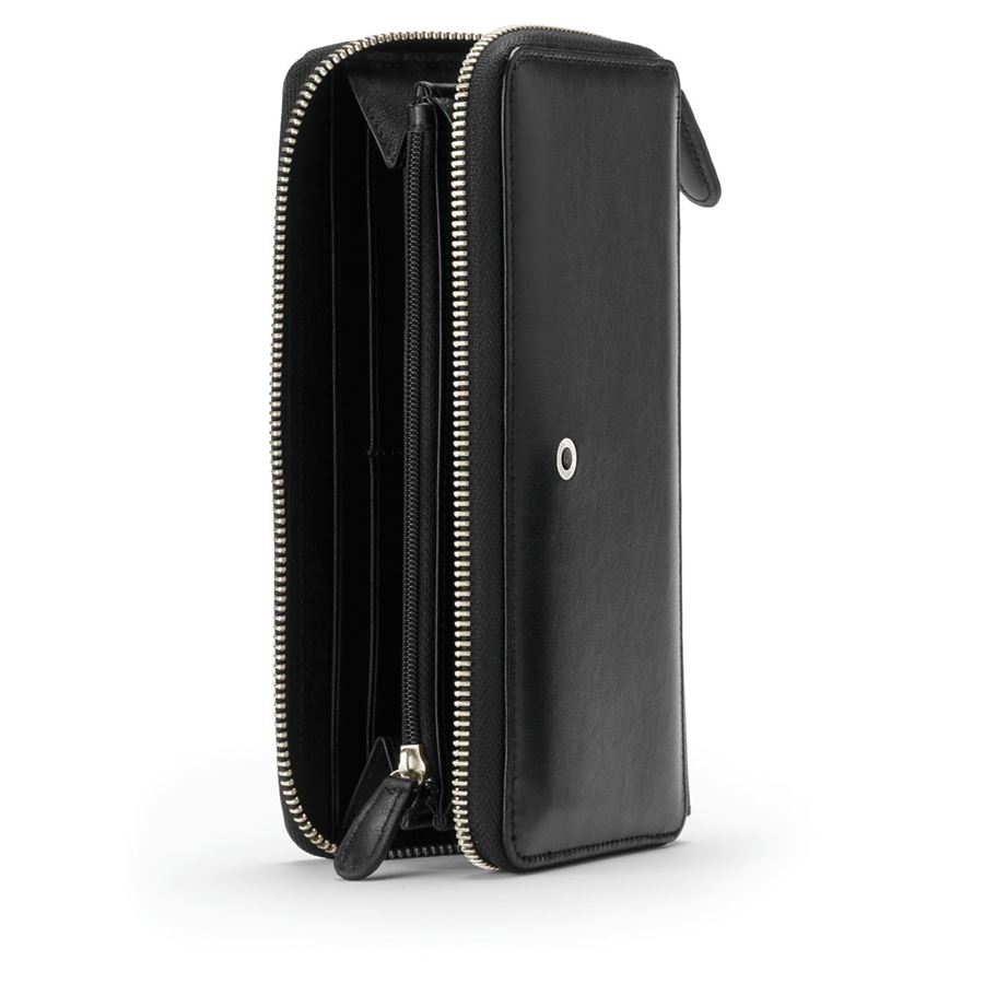 Graf-von-Faber-Castell - Zipped purse patent, black smooth