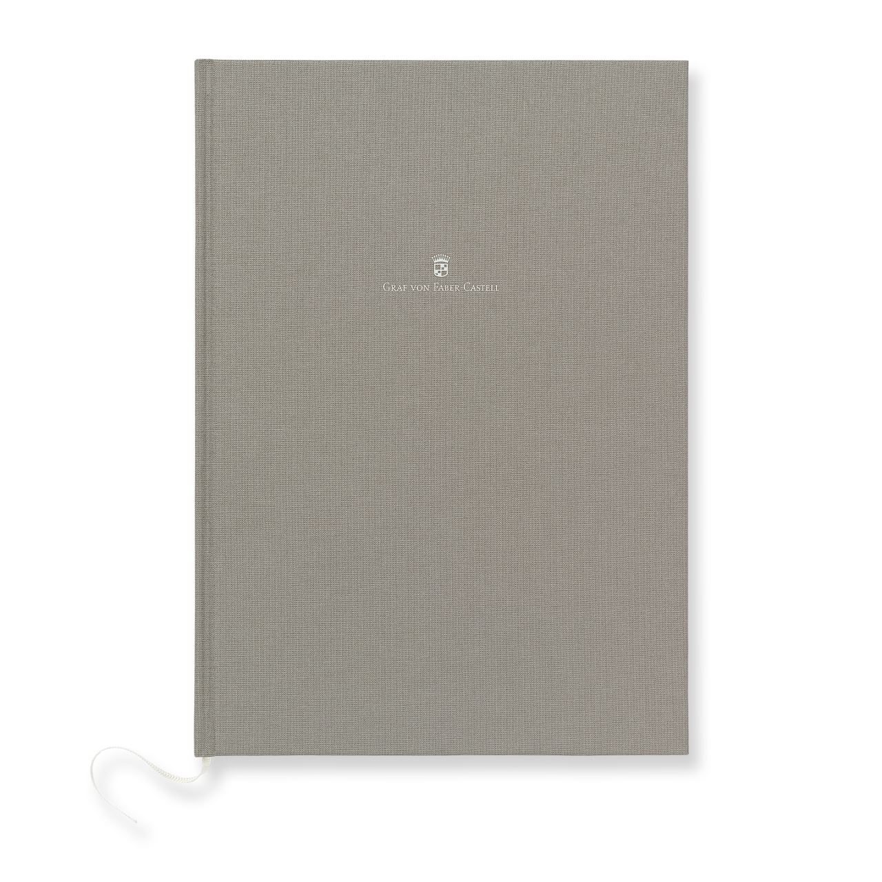 Graf-von-Faber-Castell - Linen-bound book A4 Stone Grey