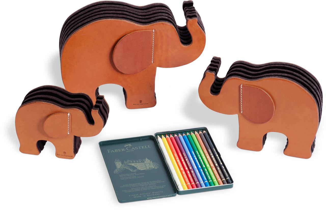 Graf-von-Faber-Castell - Pen holder Elephant Large, natural