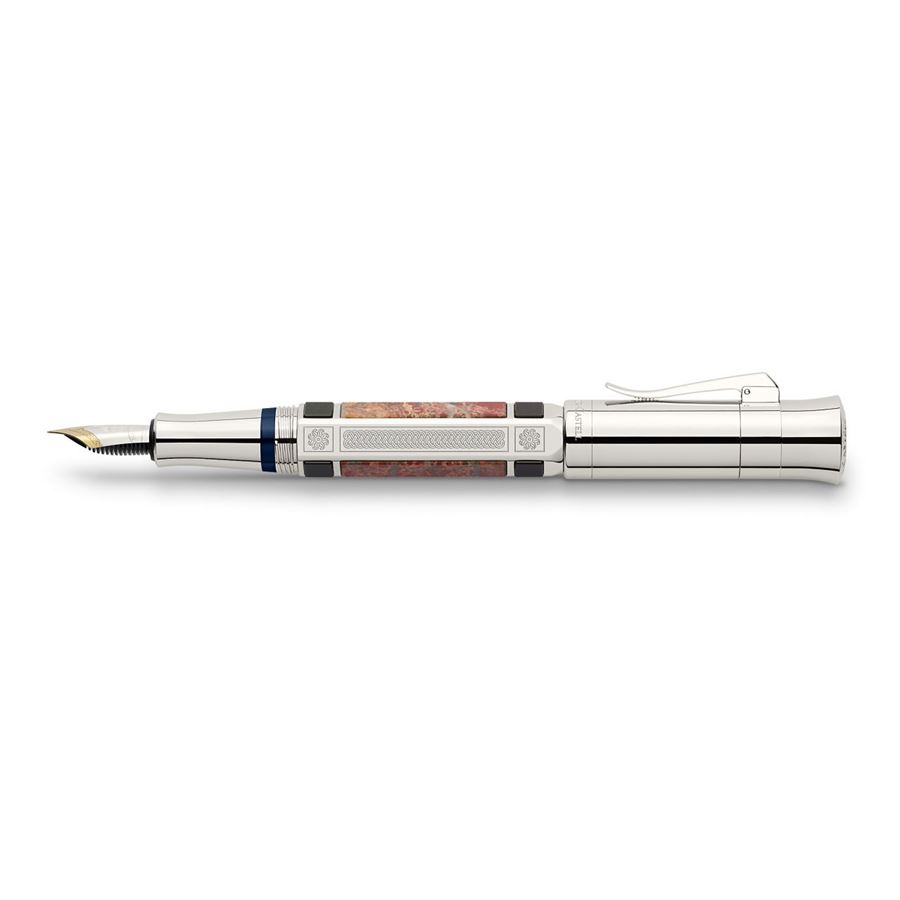 Graf-von-Faber-Castell - Fountain pen, Pen of the Year 2014 platinum-plated, Fine